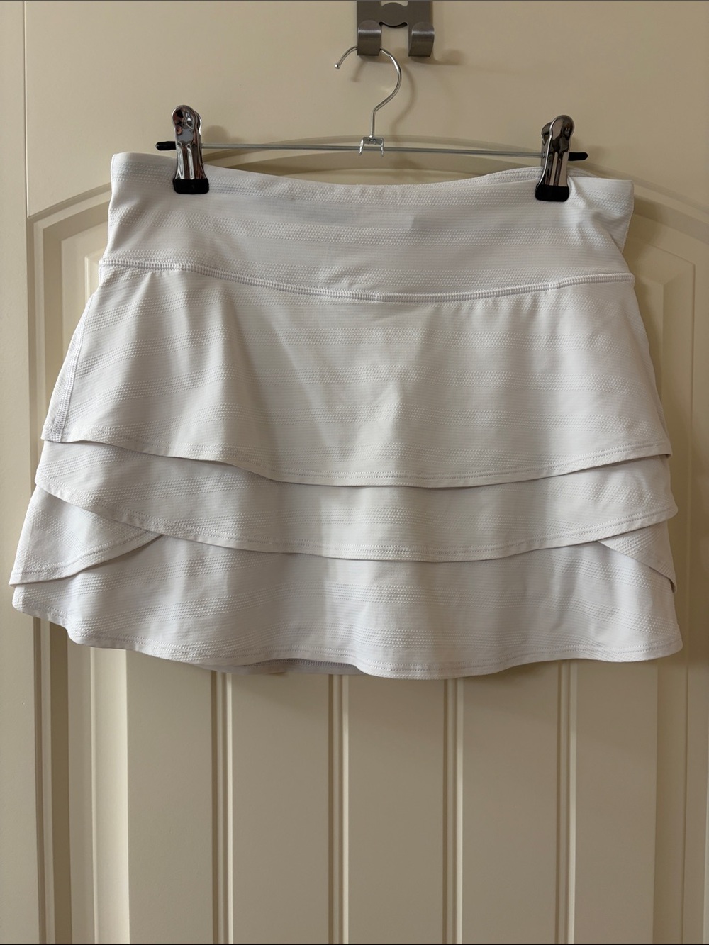 Athleta Girl White Tiered Ruffle Skirt - Size XL/14